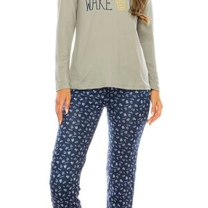 Women's Sleepwear Set in Gray and Blue